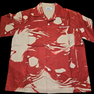 Retrovert Red Button Down Casual Shirt XL NWT